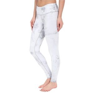 ALO YOGA White Grey Marble Leggings XS